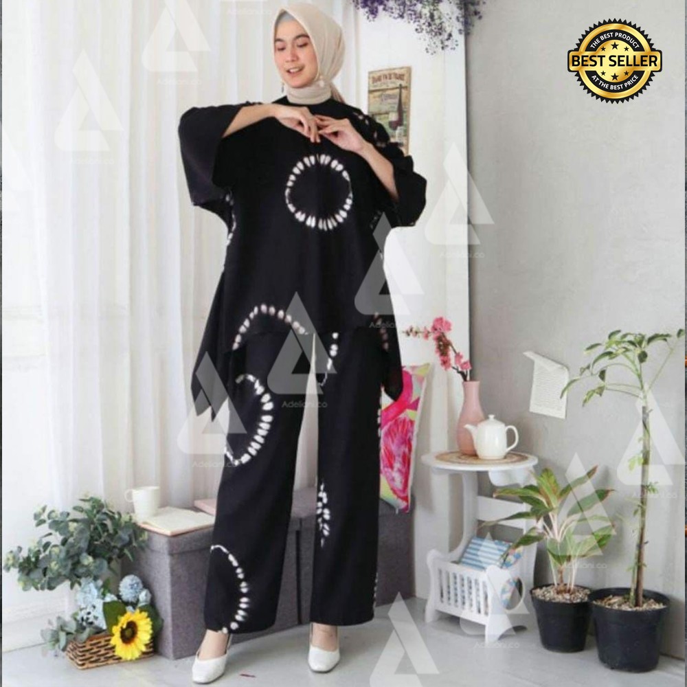 Atasan Shibori | Shibori Pants | Kimono Shibori -adeliani.co