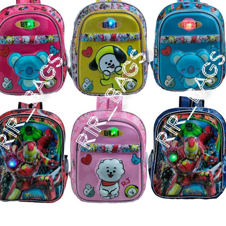 Tidak Diragukan.. Tas bts tk/SD/Tas anak bts/tas sekolah anak bts/tas anak perempuan bts/tas anak mu