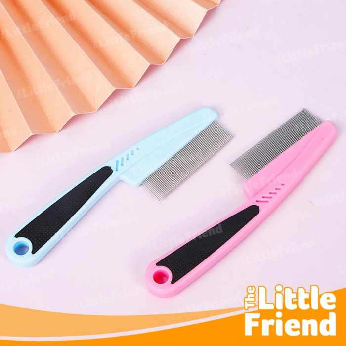 Sisir Serit Kutu Ketombe Kucing Anjing PET FLEA COMB BLACK HANDLE