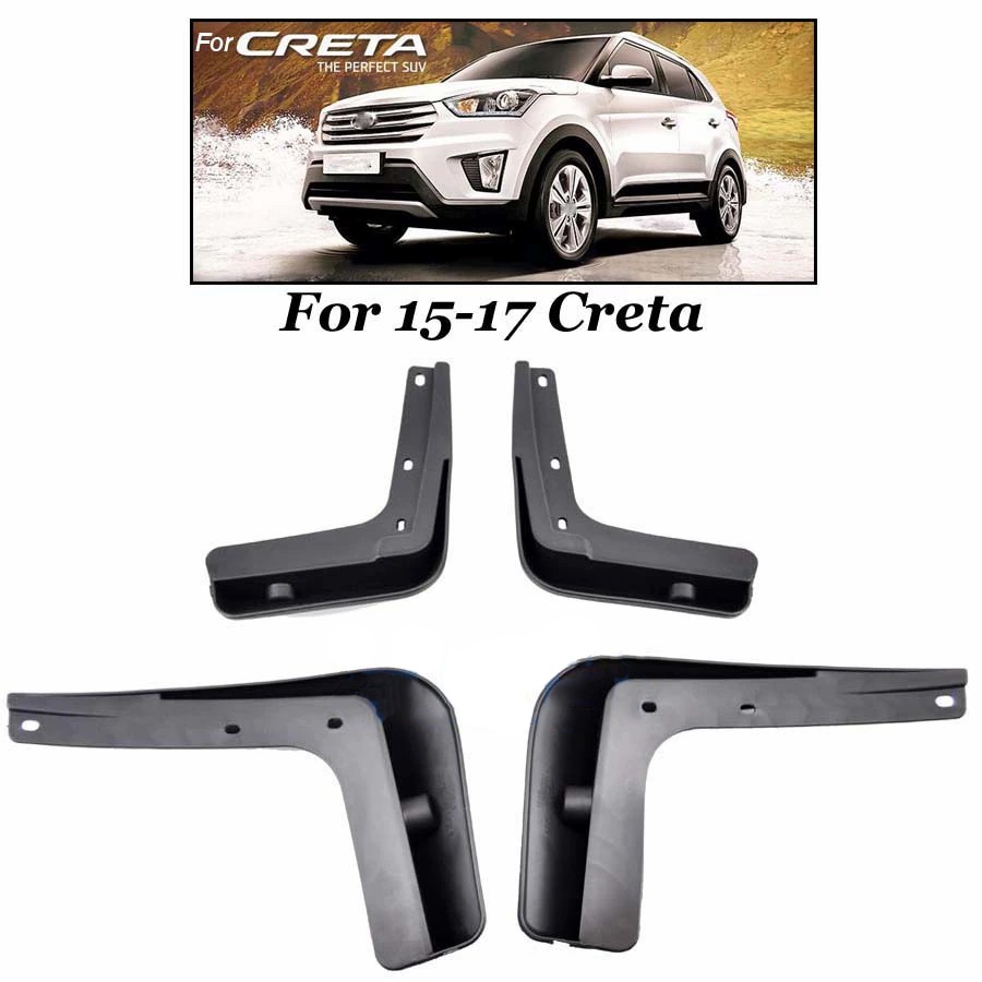 1 Set Mud Flap Pelindung Splash Untuk Fender Mobil Hyundai Creta ix25 2015 2016 2017 2018 2019