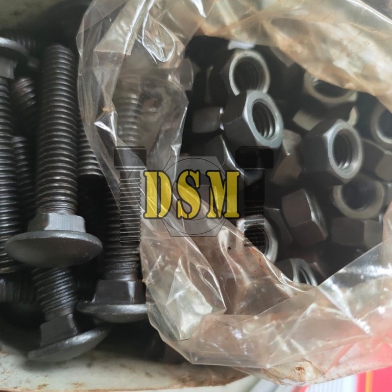 Mur Baut CB M16 / Carriage Bolt 5/8x5&quot; / Baut Payung 12,5 CM