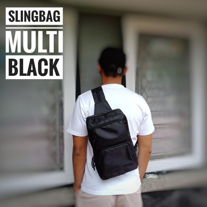 Slingbag Multifungsi / Tas Ransel Kecil / Tas Selempang Pria & Wanita - GREY