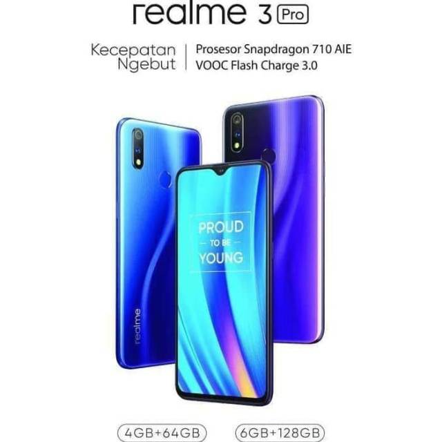 Realme 3 Pro 6/64 GB Garansi Resmi Realme 1 Tahun