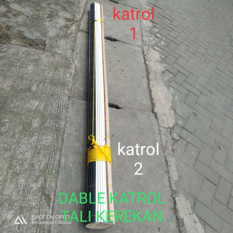 KREY _ TIRAI  KAYU OUTDOOR INDOOR 2, 5 M x 2, 5 M  + katrol tali kerekan