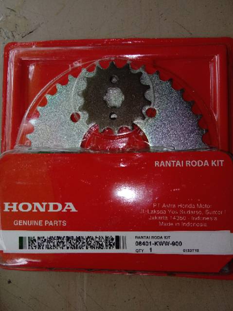 Gir set gear set atau rante roda kit honda revo fit fi revo fit karburator