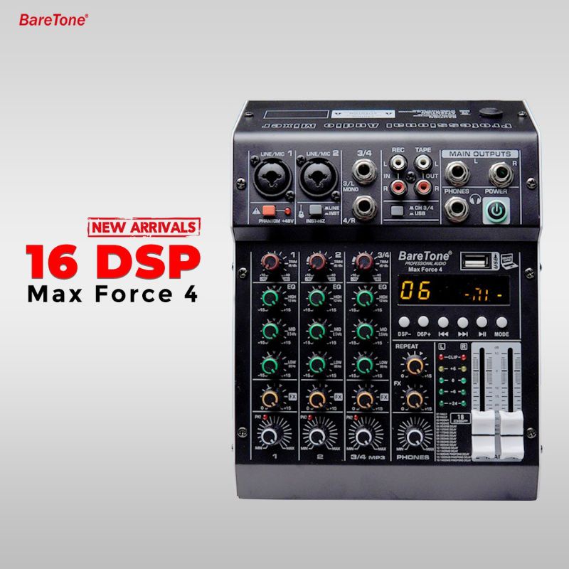 Mixer Baretone Max Force 4 original Mixer audio