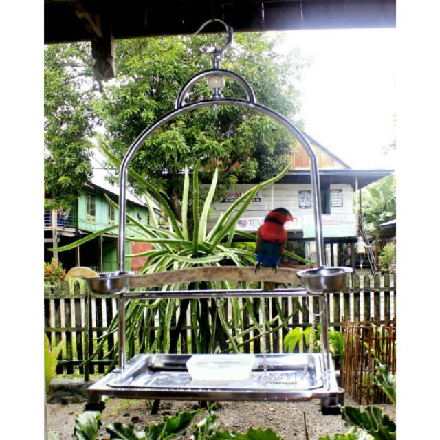 Tangkringan Pangkringan Gantung Stainless Burung Nuri Betet Falk