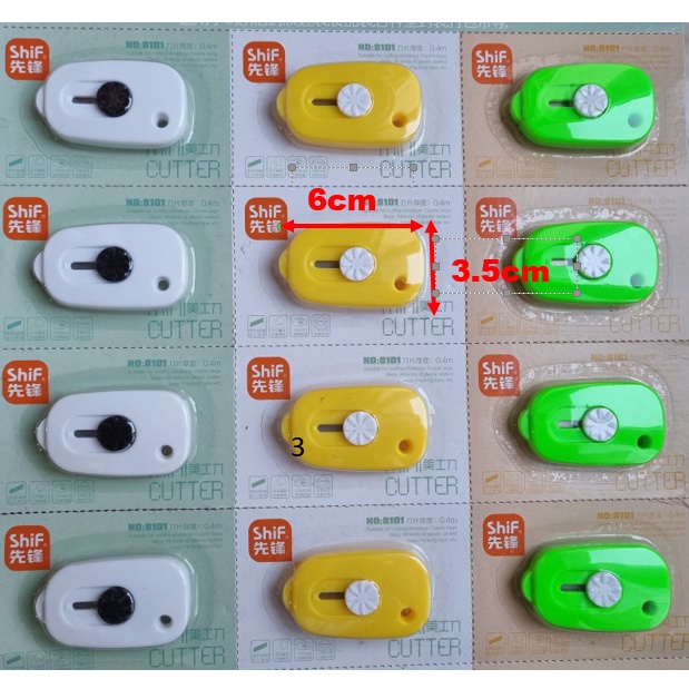 

Pemotong Kertas/Cutter/Pisau Mini/Kecil/Kantong Warna Warni Murah Meriah