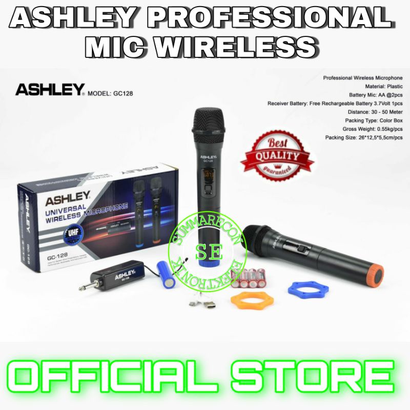 mic wireless ashley original ashley gc128 handled