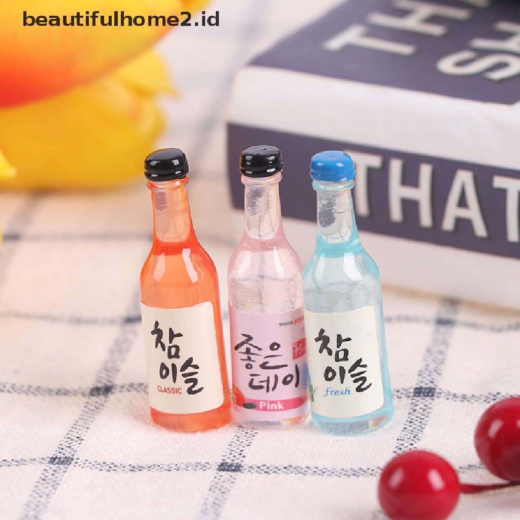 (Beautifulhome2) Buku Literatur Bahasa MandarinId 10pcs Miniatur Botol Wine / Bir Bahan Resin Skala 1: 12 Untuk Rumah Boneka