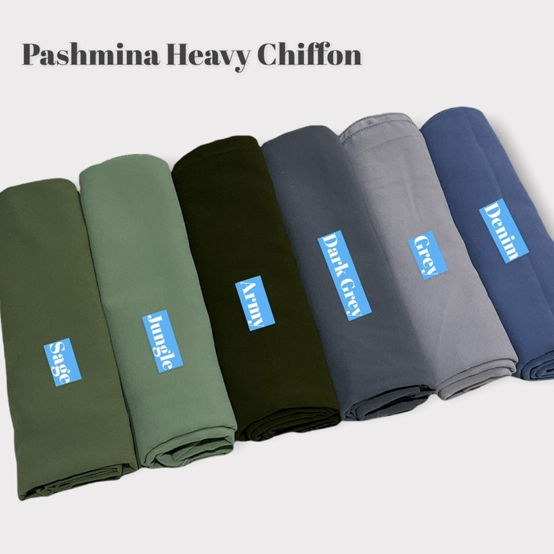 PASHMINA TURKISH HEAVY CHIFFON / Pashmina  Turkish PART II