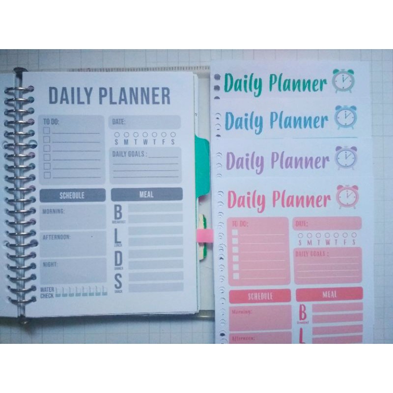 

[100 GSM] DAILY PLANNER REFIL / ISI BINDER TEBAL MINIM GHOSTING