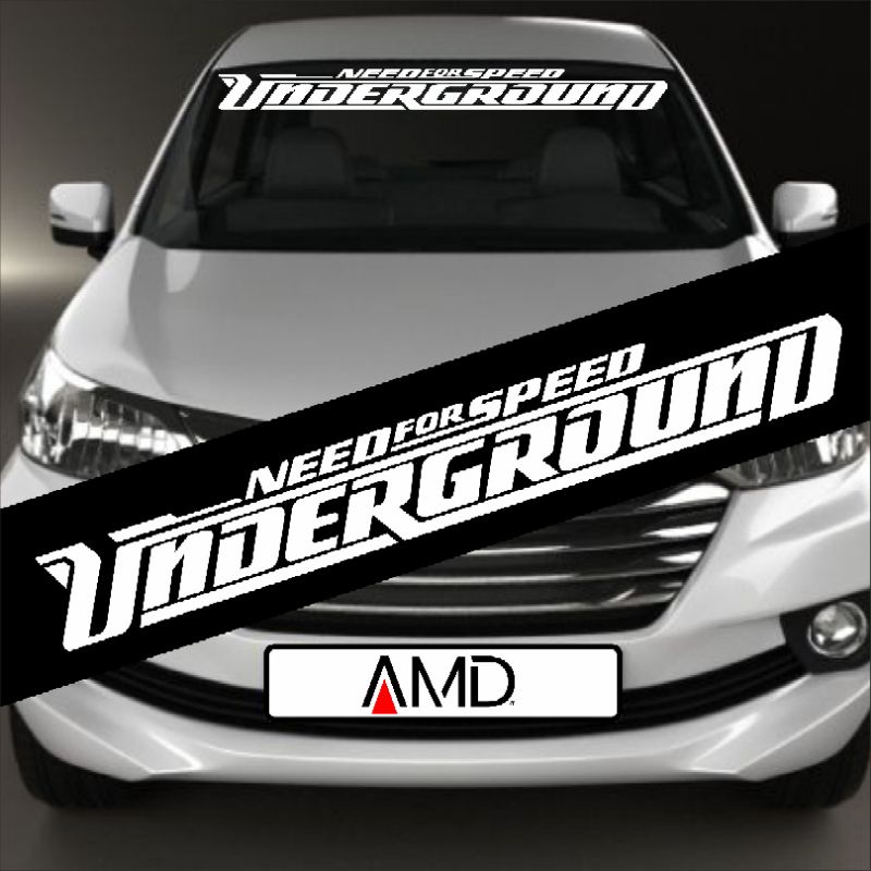 Stiker kaca depan Stiker Sticker Kaca sticker mobil stiker belakang mobil UNDERGROUND