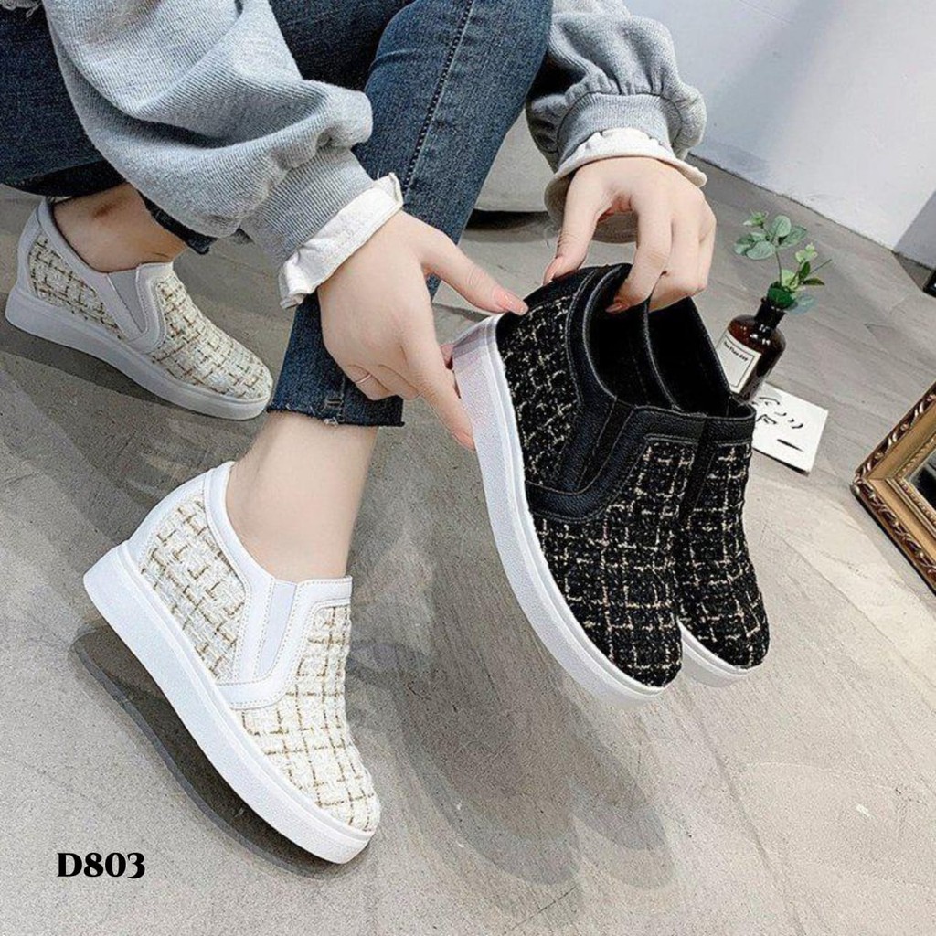 PRF  Sneakers Wedges Fashion Korea D803