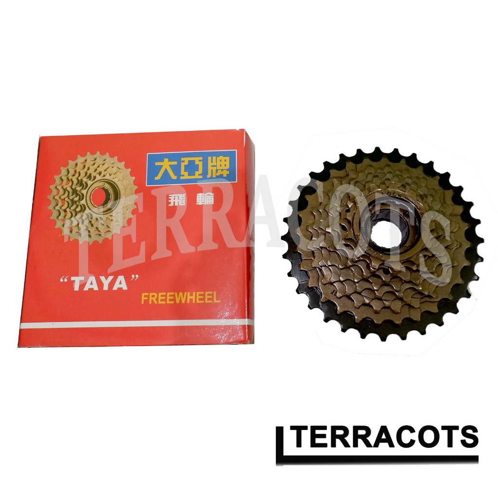 Sprocket Freewheel Sepeda 9 Speed Drat Ulir TAYA 1/2x3/32 Sprocket TERMURAH