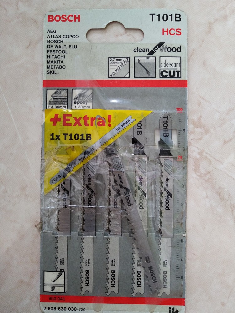 Mata Gergaji Kayu Jigsaw Clean For Wood T101b Bosch T 101 B