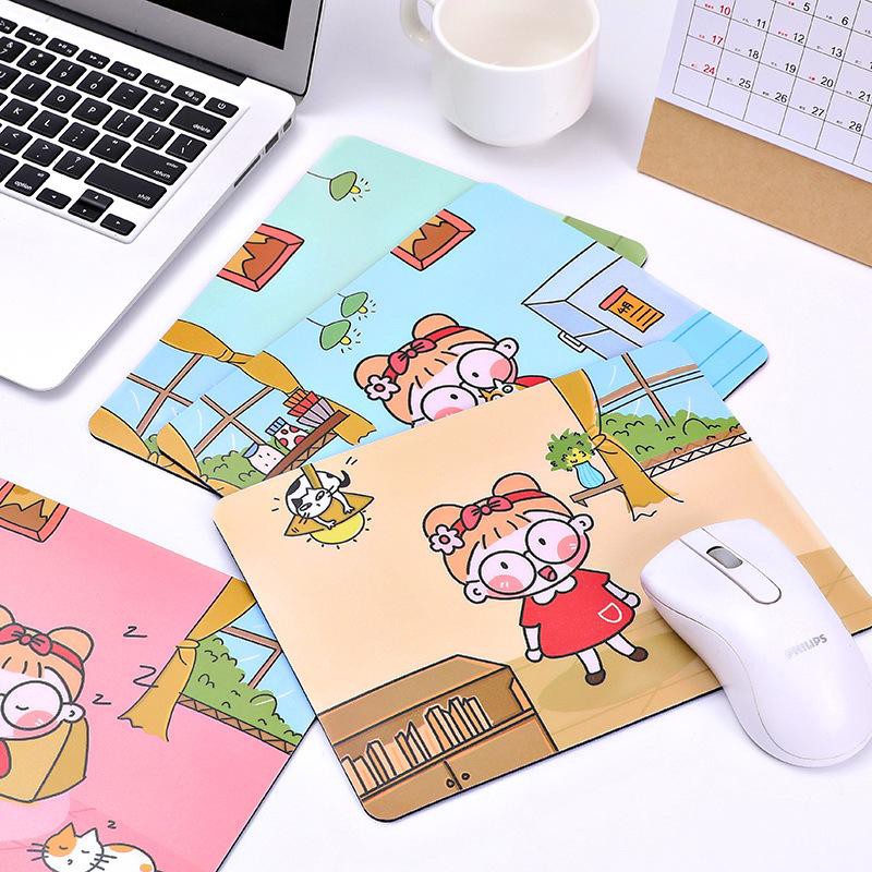 TS01-Mouse pad gambar lucu cartoon girl cute murah import