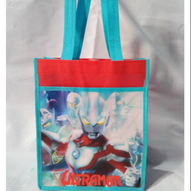 

Tas jinjing kartun karakter ultraman | goodie bag souvenir ulang tahun anak | hot sale, murah, unik