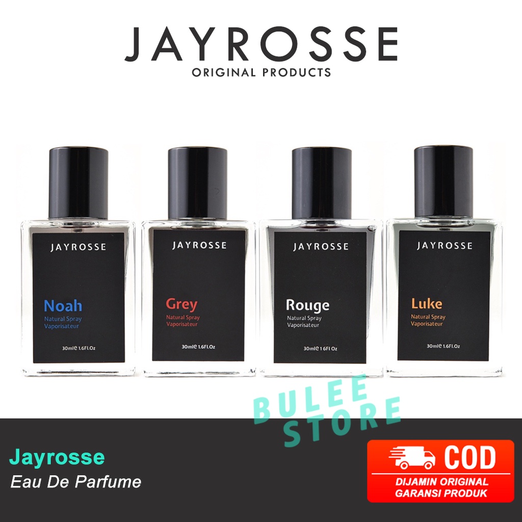 Jayrosse Parfum Grey Rouge Noah 30ml | Parfum Pria Tahan Lama Grey Jayrosse Jayrosse Grey