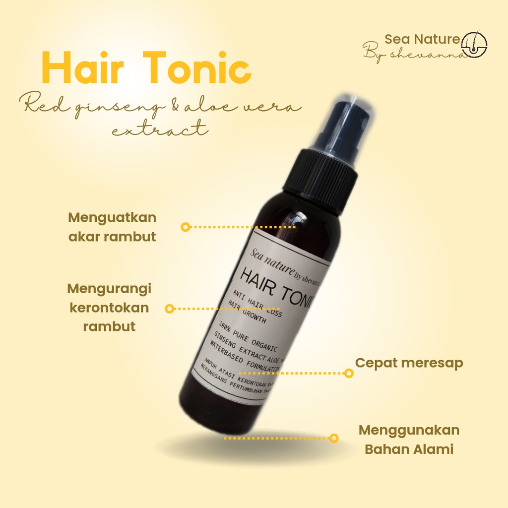 HAIR TONIC HERBAL (penumbuh rambut rontok) 100% alami