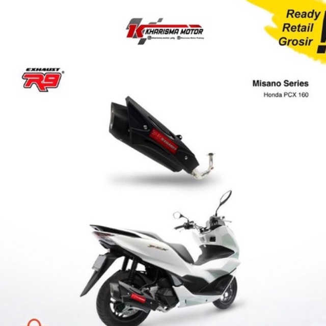 knalpot R9 misano pcx 160cc