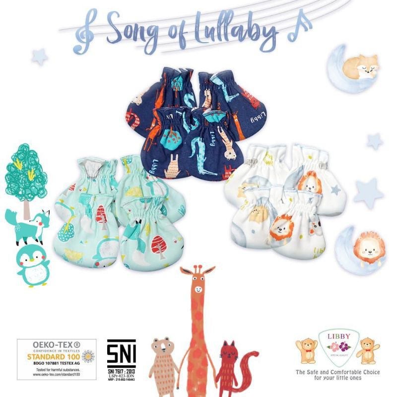 SARUNG TANGAN LIBBY MOTIF / SARUNG TANGAN BAYI