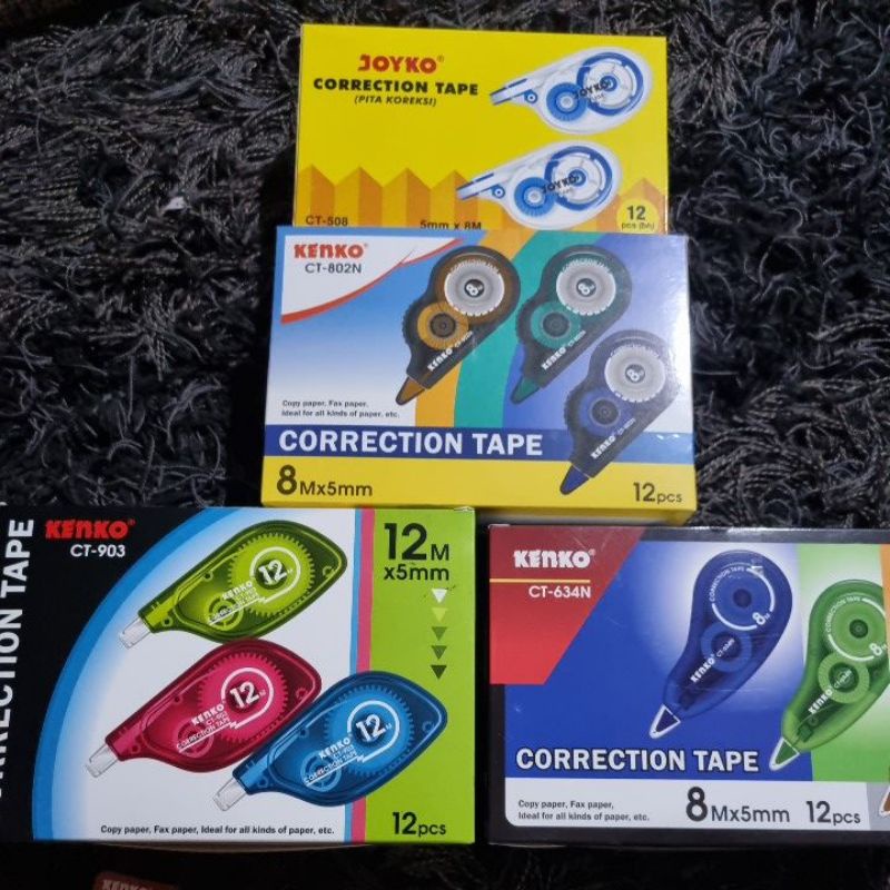 Correction Tape Pita Koreksi Kenko CT-634 , CT-802 ,CT-902, CT- 903