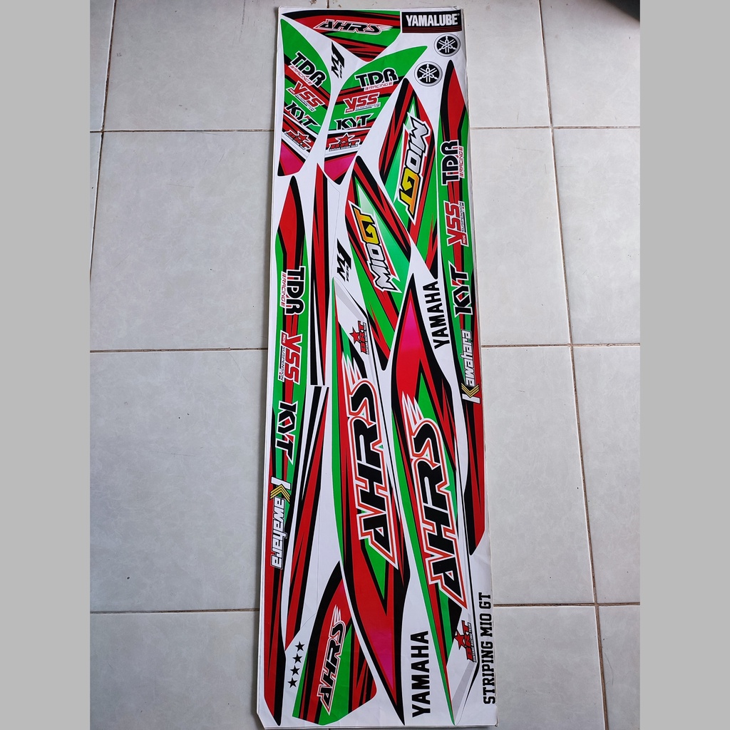 Stiker Racing Mio GT