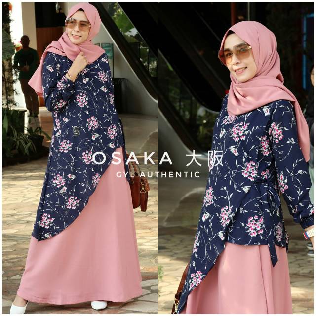 SUMMER SET (ROK, TUNIK, PASHMINA) BY GYL AUTHENTIC