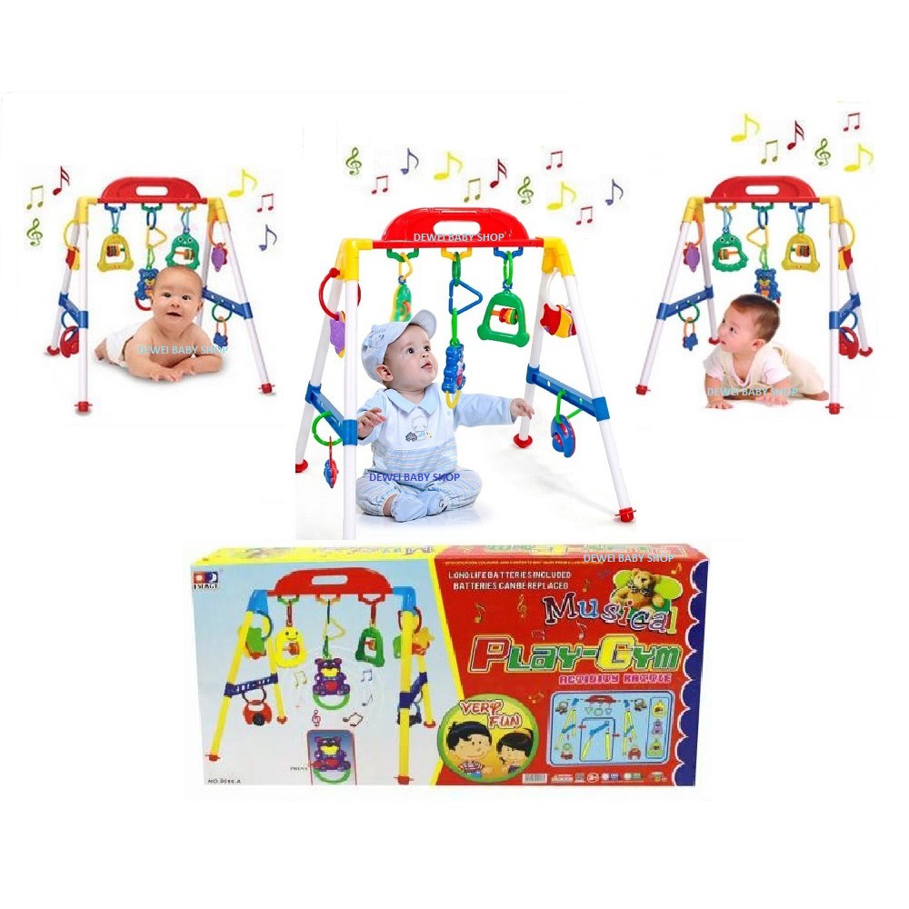 Baby Musical Play Gym (Mainan Edukasi Belajar Gerak Motorik Bayi/Kado Musik/PlayGym/Berbunyi/Bunyi)