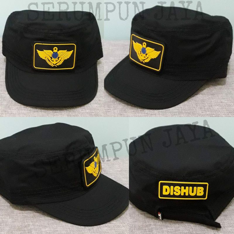 TOPI KOMANDO DISHUB - TOPI KOMANDO DISHUB VELCRO 2 PATCH