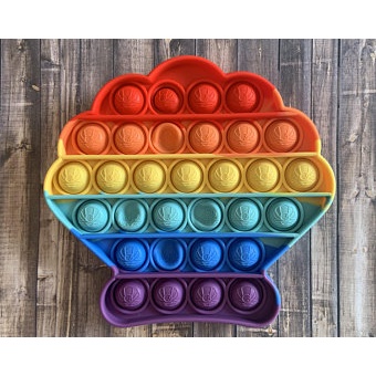 pop it rainbow amonngus - push bubble fidget toys rainbow apple- unicorn - dinosaurus-mickey-awan-KERANG RAINBOW