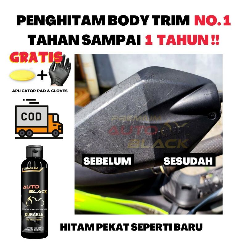Premium Penghitam Body Motor/Mobil AUTO BLACK