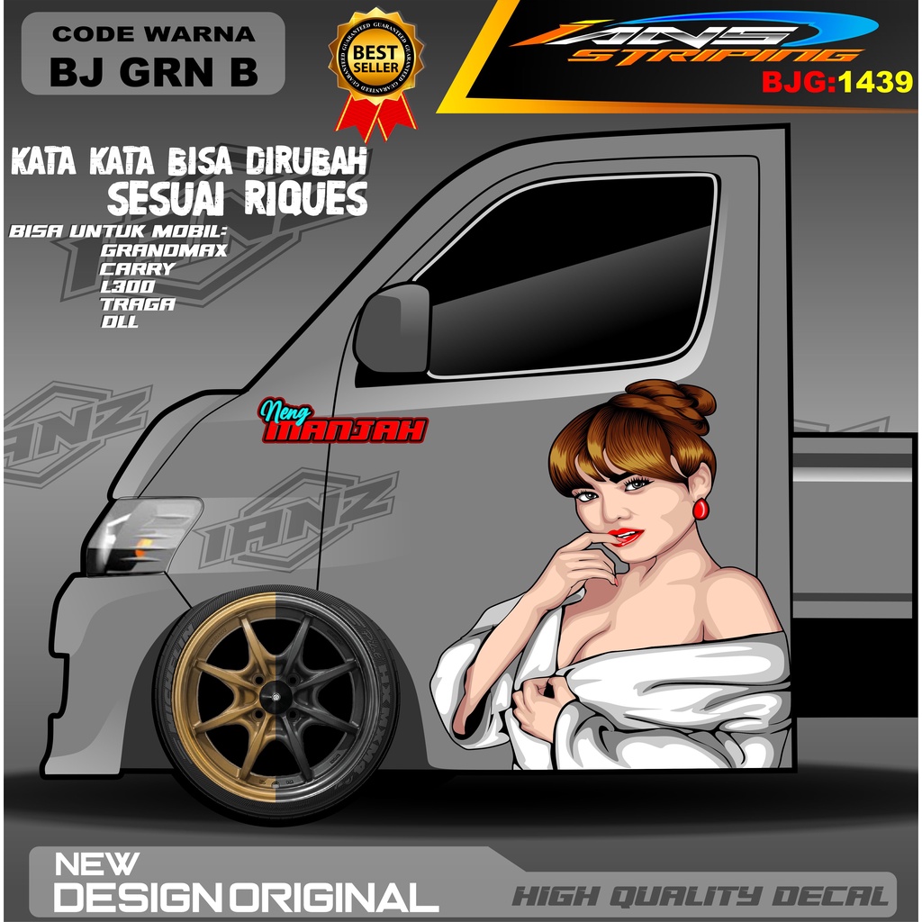 DECAL STIKER PINTU CARRY / DECAL PINTU TRAGA / STIKER MOBIL PICK UP