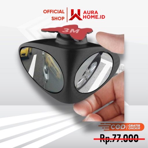 Kaca Spion Blindspot Wide Angle Big Vision / Kaca Spion Tambahan Blindspot Kiri Kanan Mobil Blind Ap
