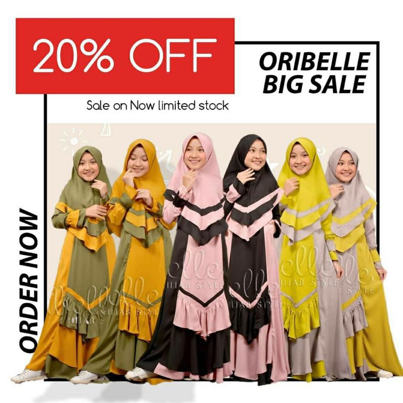 gamis anak/gamis remaja/gamis anak remaja/oribelle kids/oribelle