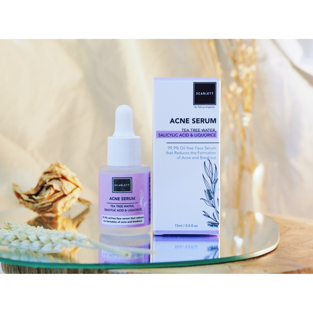 scarlett acne serum tea tree water