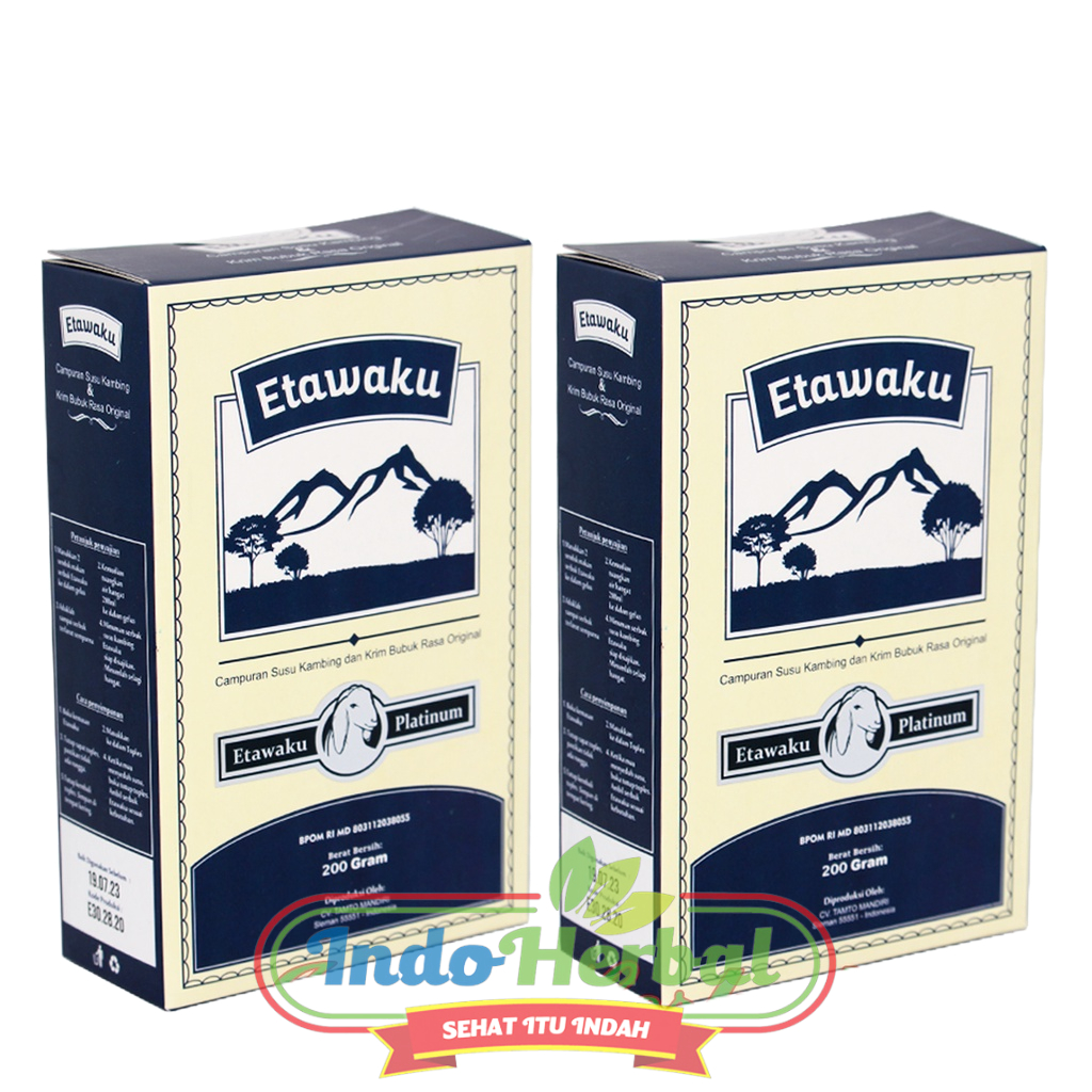 Susu Kambing Etawaku Platinum 200 gr | Susu kambing Dan Krim Bubuk Rasa Original