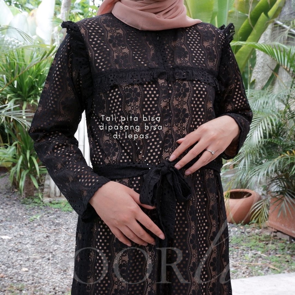 NOORLA - GAMIS NADIRA / DRESS BRUKAT PREMIUM / TUNIC HIJAB