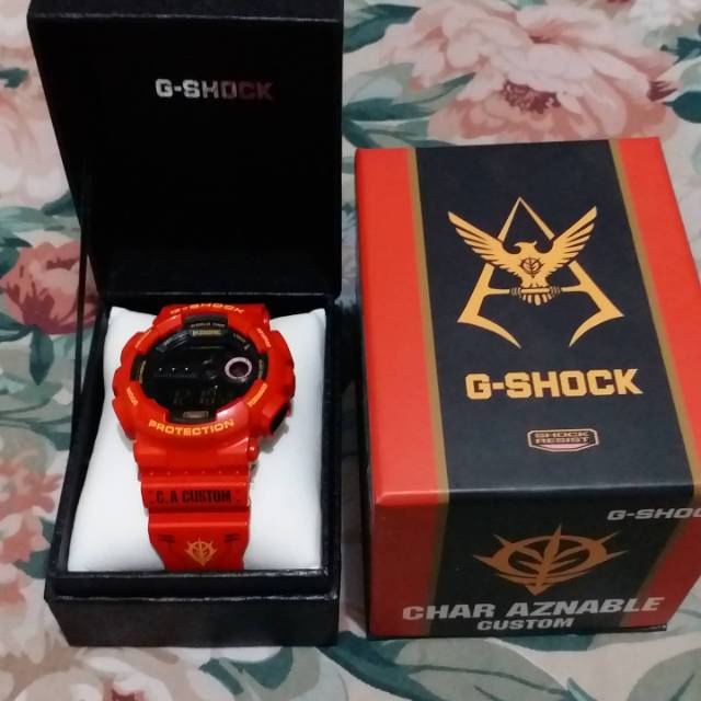 Jam G-Shock Gundam Zeon Char Aznable Custom
