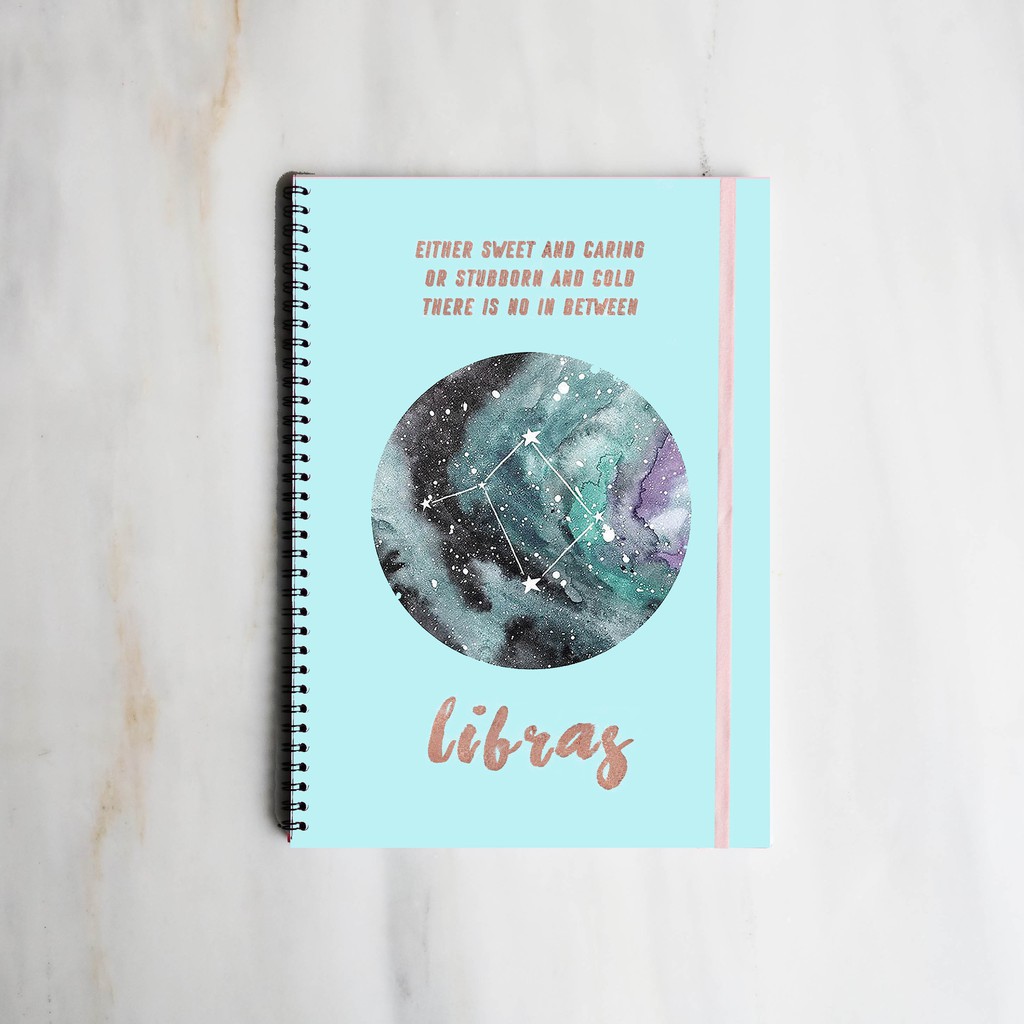 

[HOROSCOPES] LIBRA Spiral Ruled Notebook Diary Journal Office School Supplies Buku Tulis