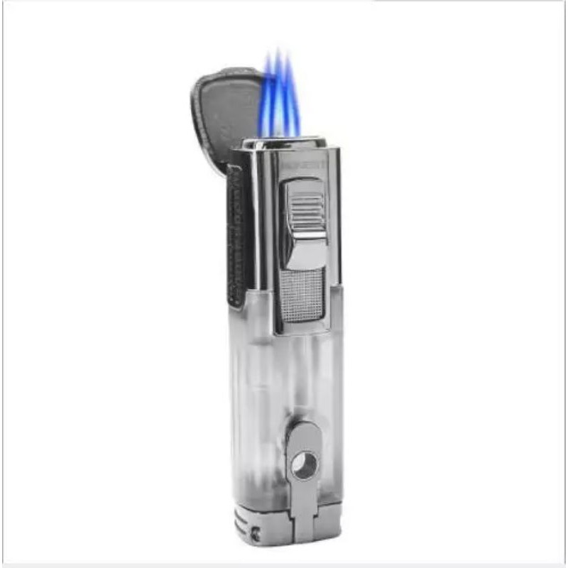 Korek Api Honest 3 Jet Lighter Punch Hole Gas Isi Ulang tabung transparant