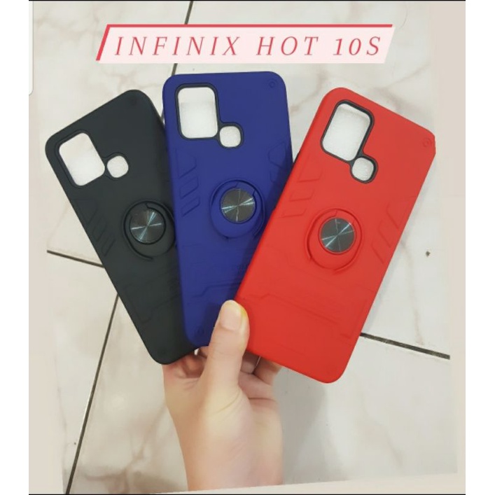 CASE INFINIX HOT 10,HOT 10S,INFINIX S5/S5 LITE CASE THUNDER PLUS RING CASE INFINIX