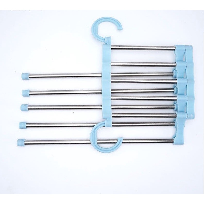 Gantungan Celana Jilbab Multifungsi Hanger 5 in 1 Stainless Steel