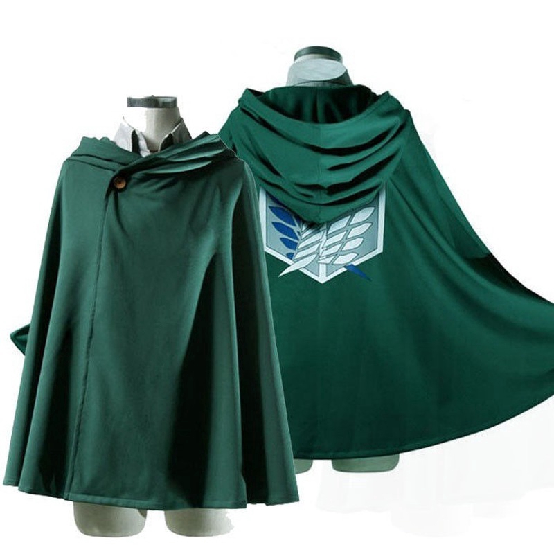  READY STOCK Attack On Titan Cosplay Cloak Plus Size 