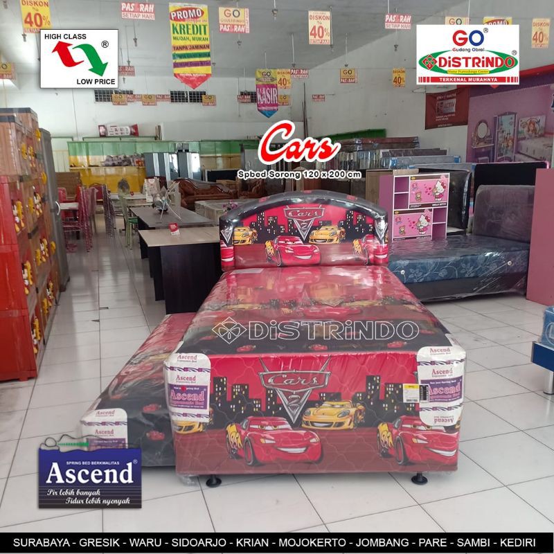 Springbed / Kasur /2in1 / Springbed anak cars
