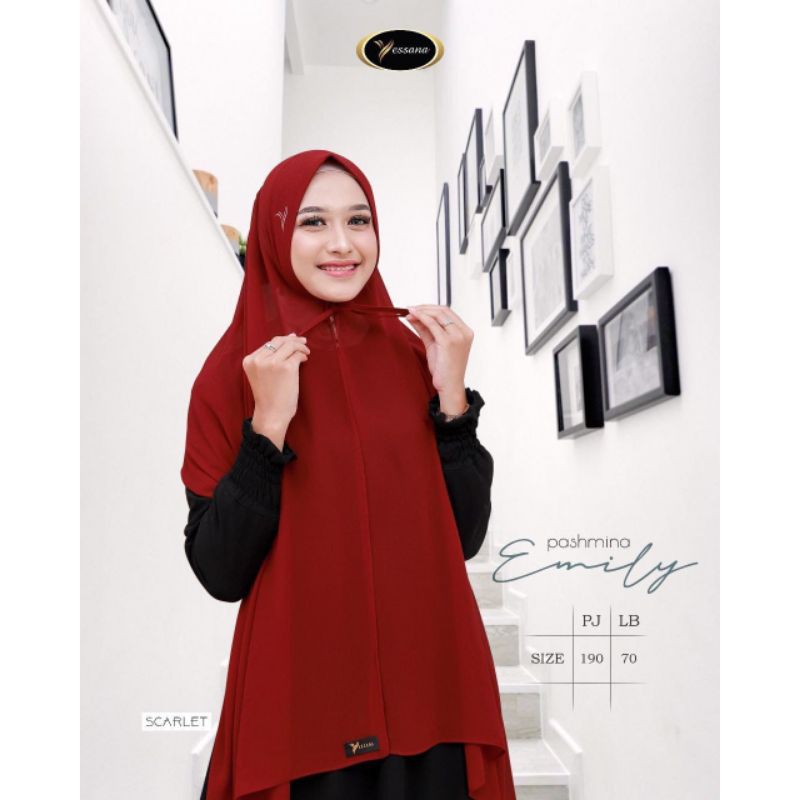 HIJAB PASHMINA INSTAN SOFTPED KEKINIAN BRAND YESSANA ORI
