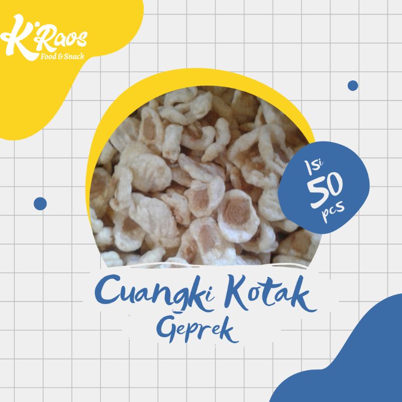 

Cuangki lidah kotak/Geprek isi 50