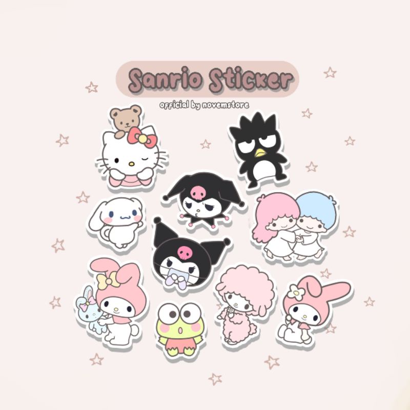 

STIKER SANRIO AESTHETIC - SANRIO DECO STICKER / 10 pcs Vinyl Glossy Paper