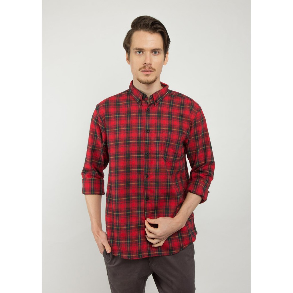 

Erigo Flannel Nelumbo Red
